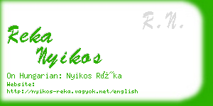 reka nyikos business card